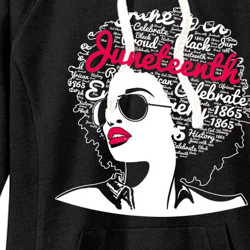 Celebrate Juneteenth June 19th Black History Women's Fleece Hoodie