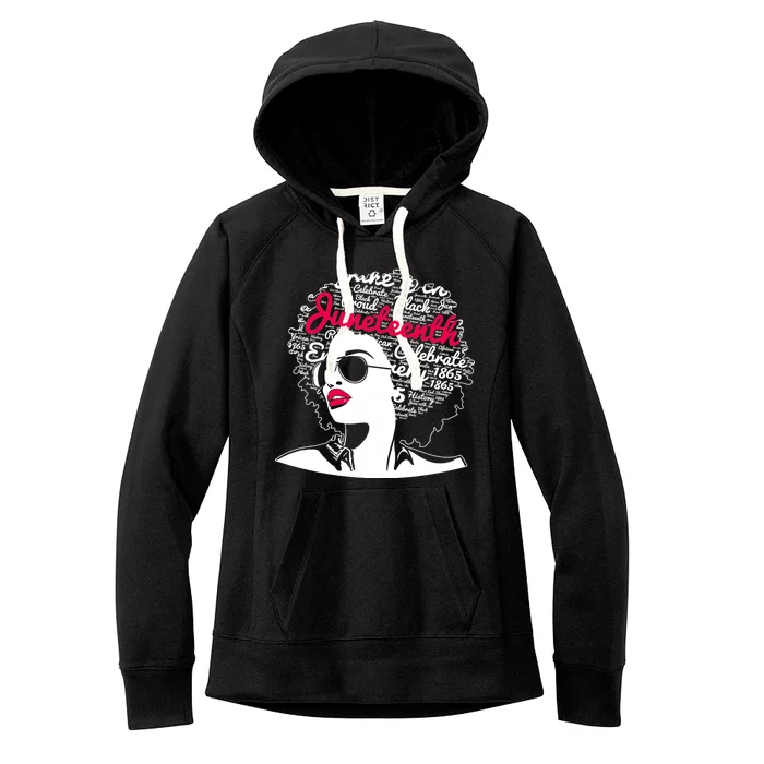 Celebrate Juneteenth June 19th Black History Women's Fleece Hoodie