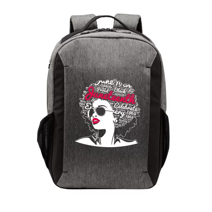 Celebrate Juneteenth June 19th Black History Vector Backpack