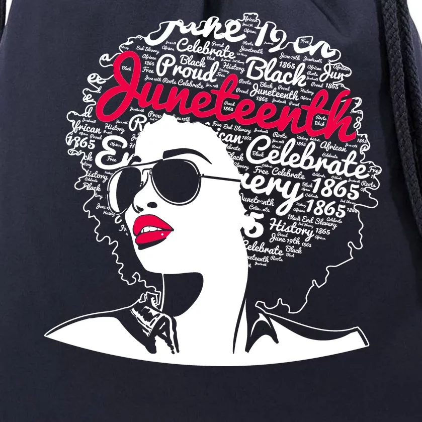 Celebrate Juneteenth June 19th Black History Drawstring Bag