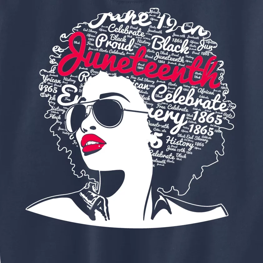 Celebrate Juneteenth June 19th Black History Kids Sweatshirt