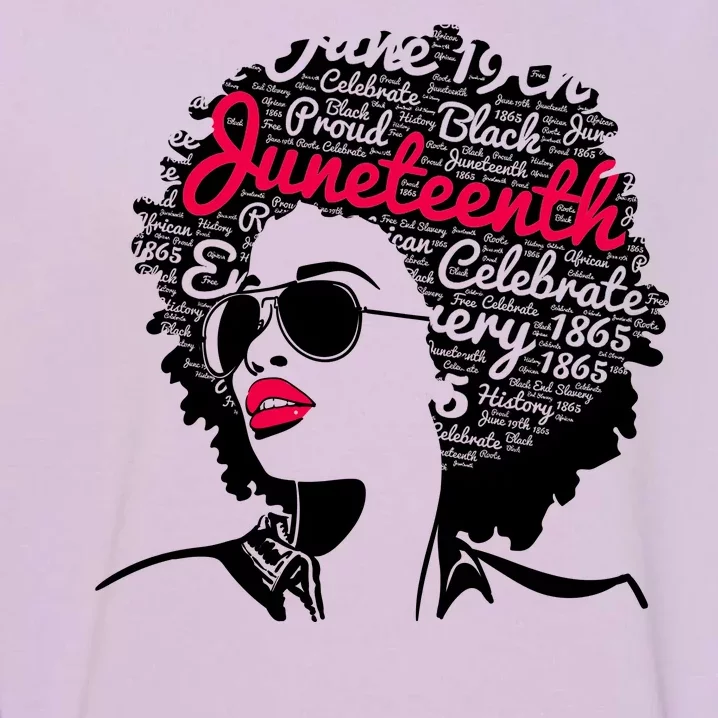 Celebrate Juneteenth June 19th Black History Garment-Dyed Sweatshirt