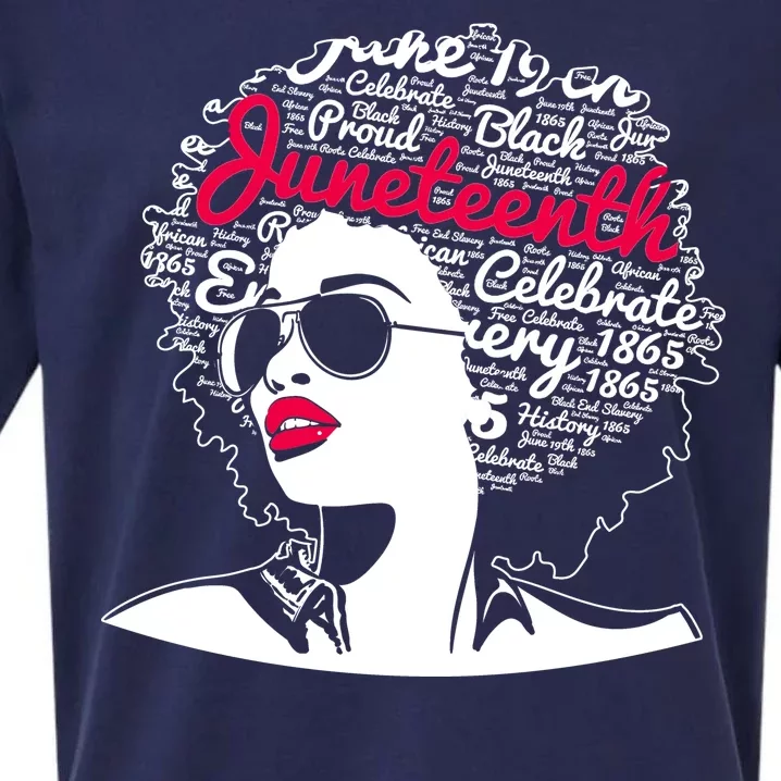 Celebrate Juneteenth June 19th Black History Sueded Cloud Jersey T-Shirt