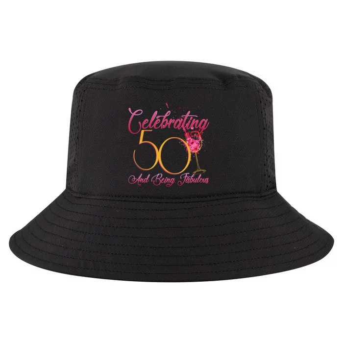 Celebrating 50 And Being Fabulous Cool Comfort Performance Bucket Hat