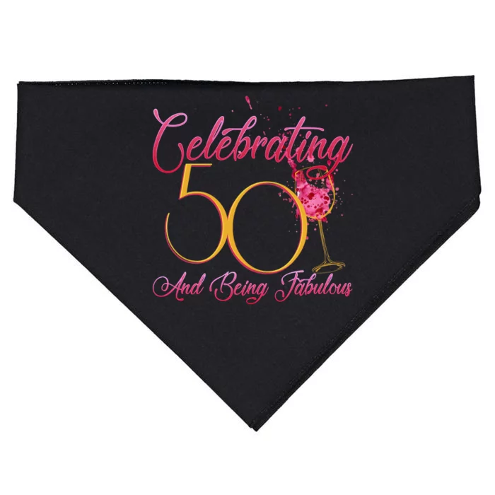 Celebrating 50 And Being Fabulous USA-Made Doggie Bandana