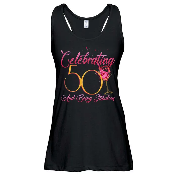 Celebrating 50 And Being Fabulous Ladies Essential Flowy Tank