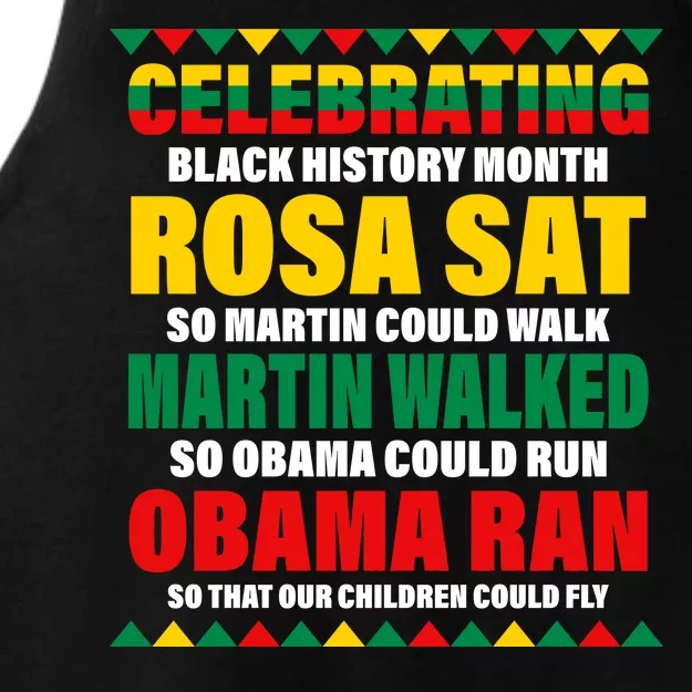 Celebrating Black History Month Ladies Tri-Blend Wicking Tank