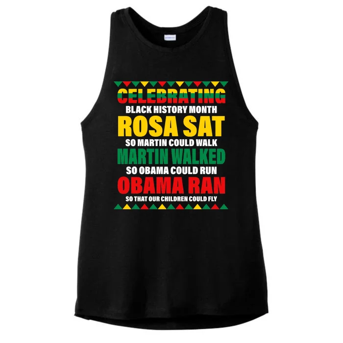 Celebrating Black History Month Ladies Tri-Blend Wicking Tank