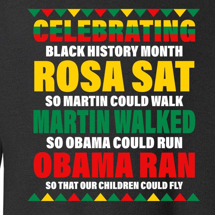 Celebrating Black History Month Toddler Sweatshirt