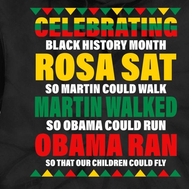 Celebrating Black History Month Tie Dye Hoodie