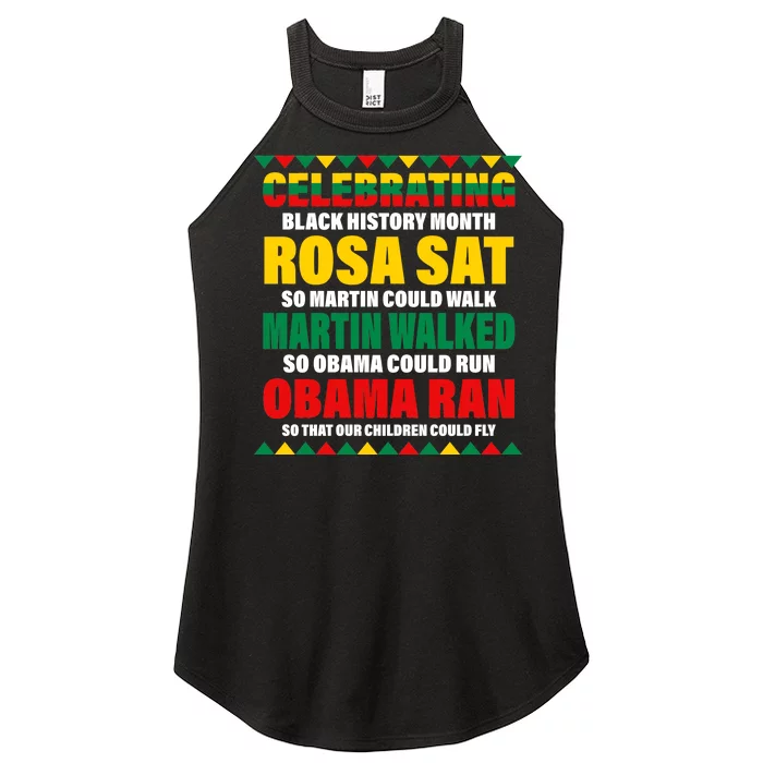 Celebrating Black History Month Women’s Perfect Tri Rocker Tank