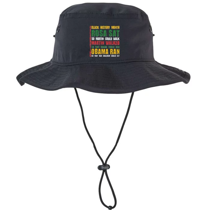 Celebrating Black History Month Rosa Martin Obama Legacy Cool Fit Booney Bucket Hat