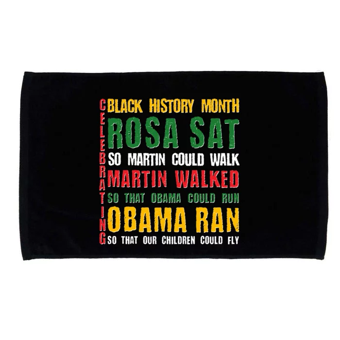 Celebrating Black History Month Rosa Martin Obama Microfiber Hand Towel