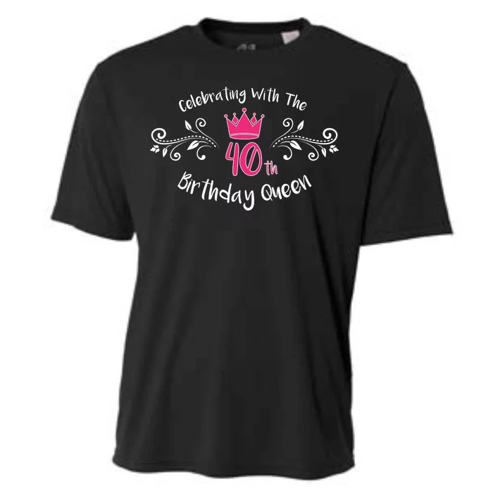 Celebrating With The 40th Birthday Queen Cooling Performance Crew T-Shirt