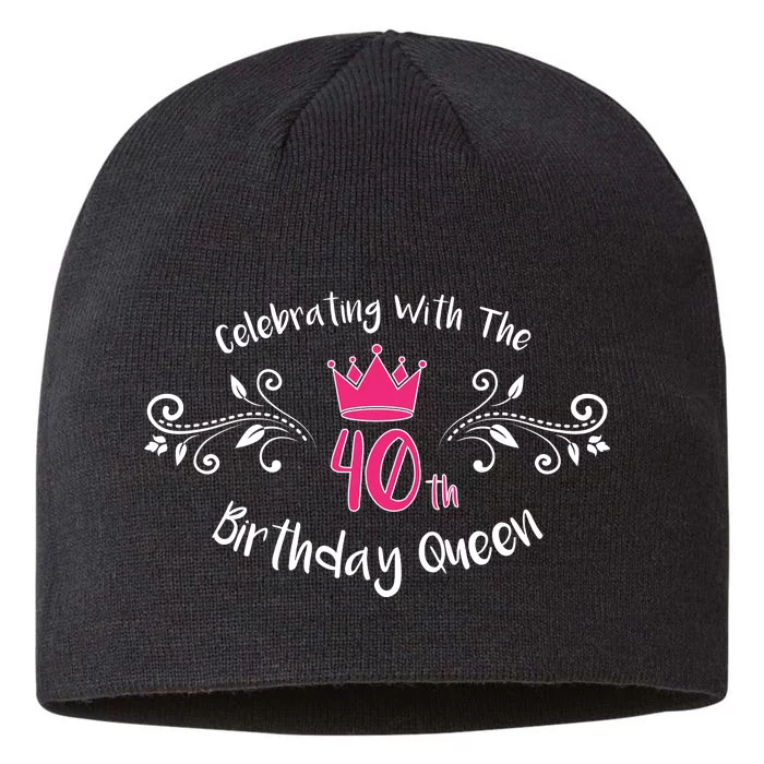 Celebrating With The 40th Birthday Queen 8 1/2in Sustainable Knit Beanie