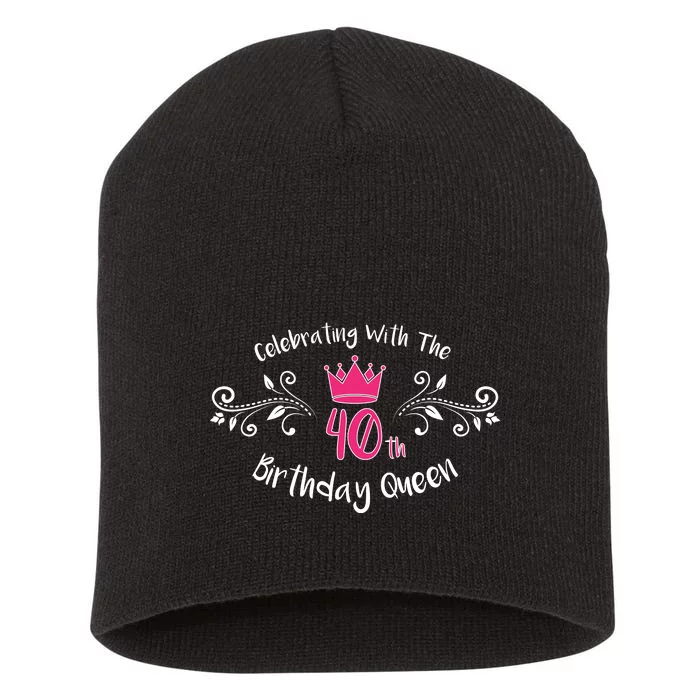 Celebrating With The 40th Birthday Queen Short Acrylic Beanie