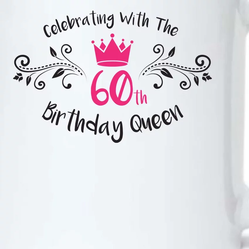 Celebrating With The 60th Birthday Queen Black Color Changing Mug