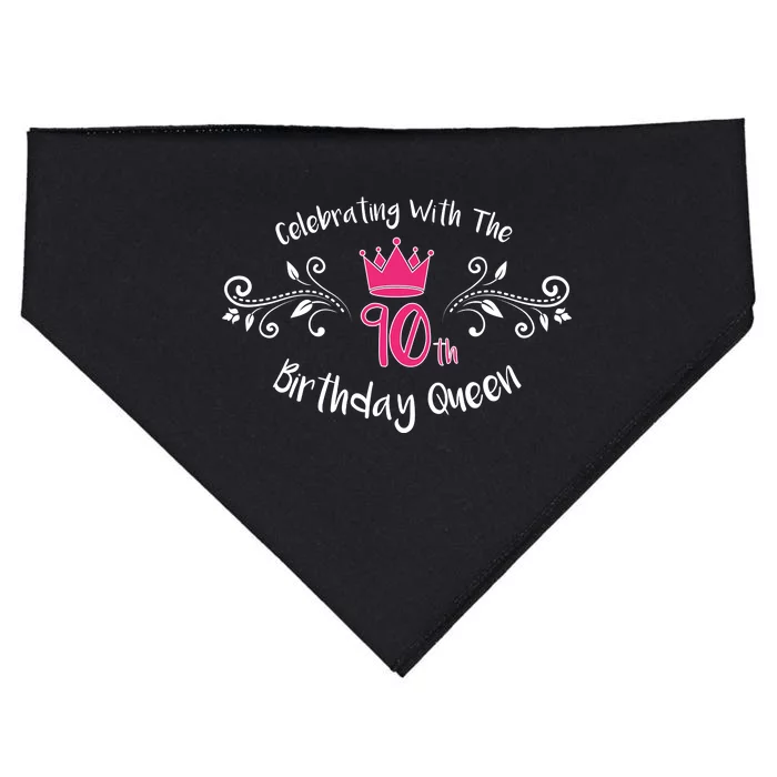 Celebrating With The 90th Birthday Queen USA-Made Doggie Bandana