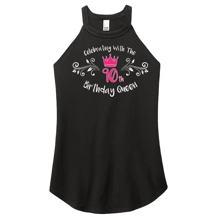 Celebrating With The 90th Birthday Queen Women’s Perfect Tri Rocker Tank