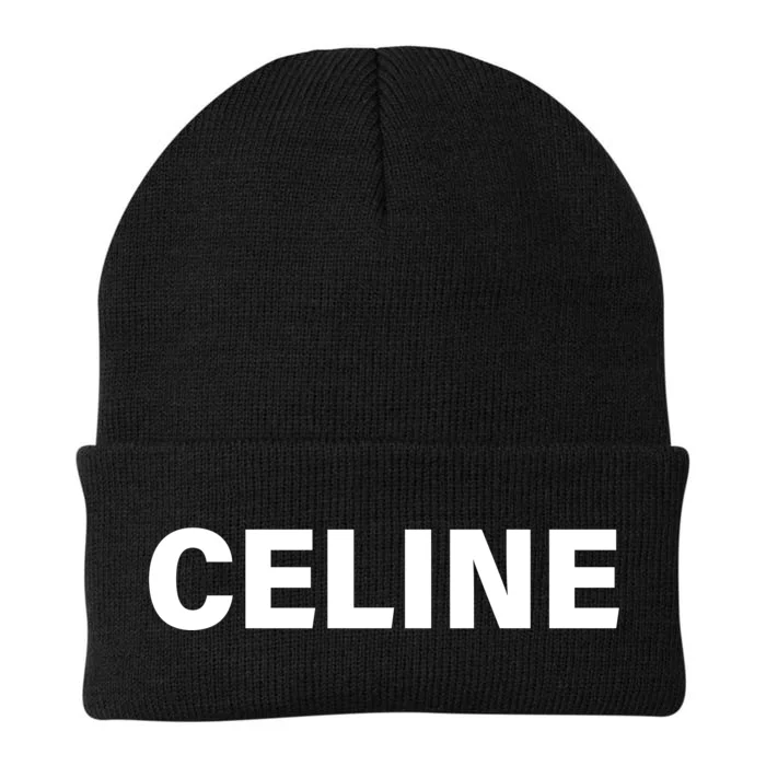 Celine Name Imprint Knit Cap Winter Beanie