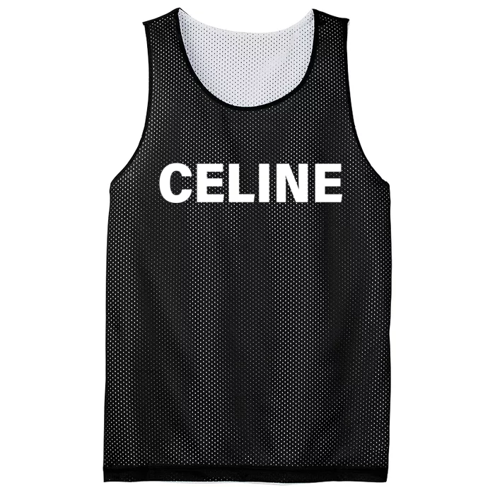 Celine Name Imprint Mesh Reversible Basketball Jersey Tank