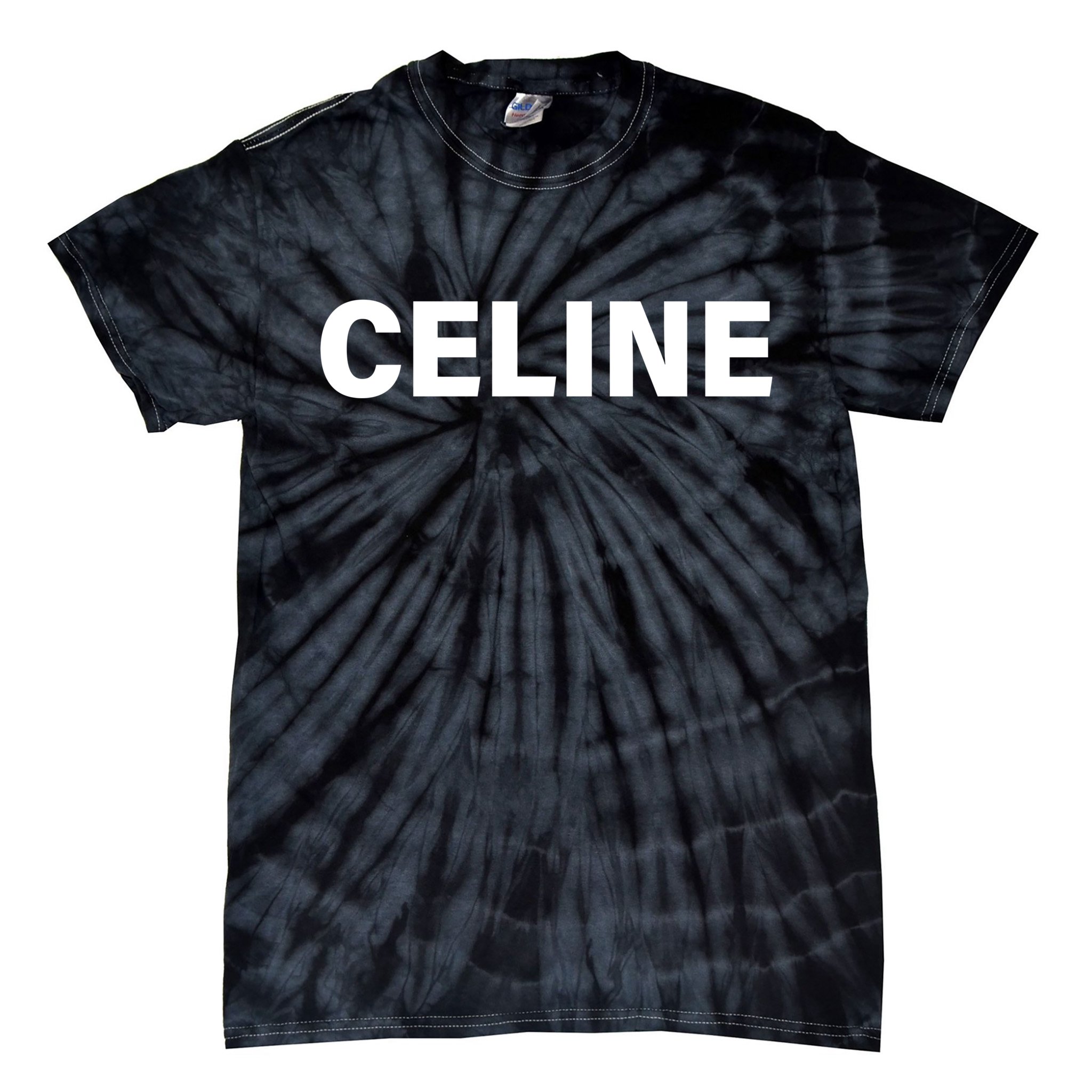 Celine Homme - Men - Tie-Dyed logo-print Cotton-jersey T-Shirt Black - L