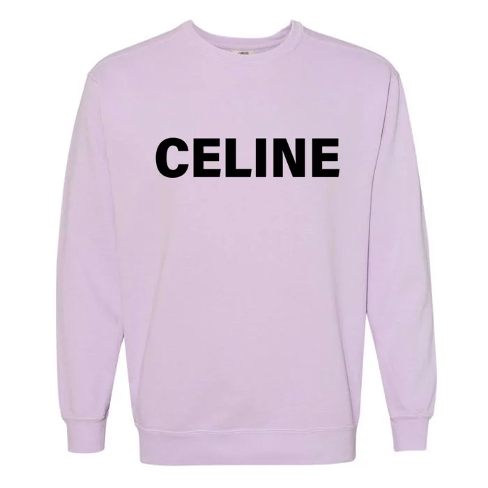 Celine Name Imprint Garment-Dyed Sweatshirt