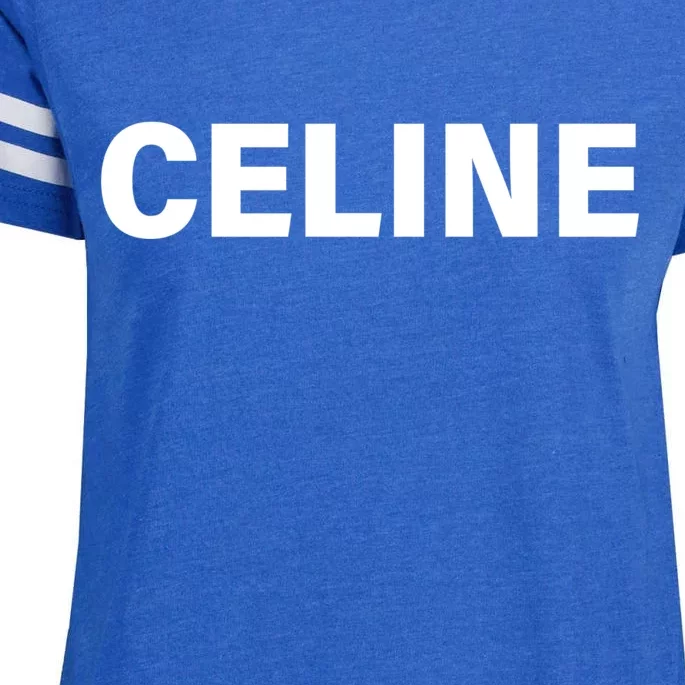 Celine Name Imprint Enza Ladies Jersey Football T-Shirt