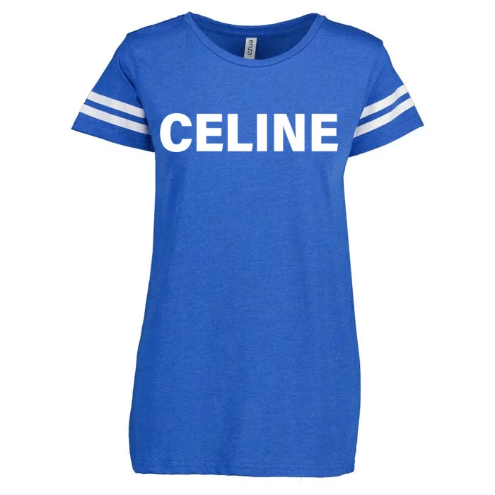 Celine Name Imprint Enza Ladies Jersey Football T-Shirt