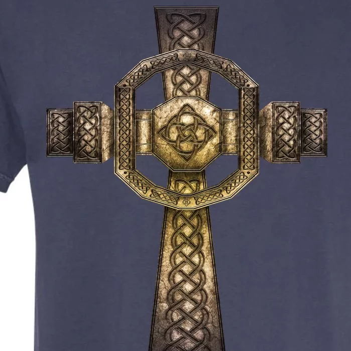 Celtic Irish Cross Garment-Dyed Heavyweight T-Shirt