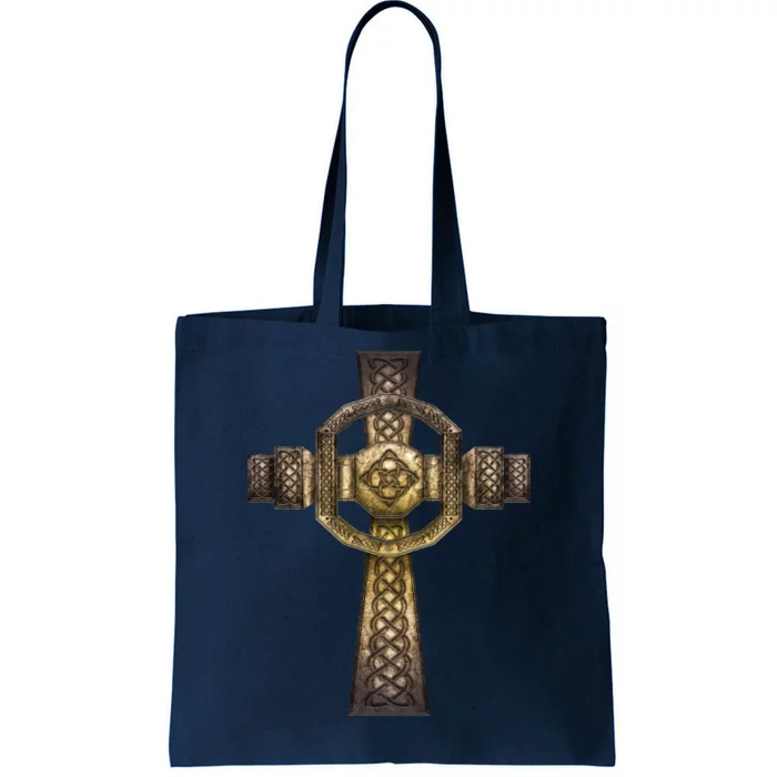 Celtic Irish Cross Tote Bag