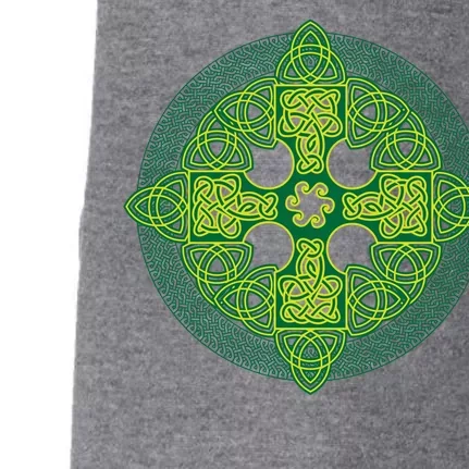 Celtic Knot Cross St. Patrick's Day Doggie 3-End Fleece Hoodie