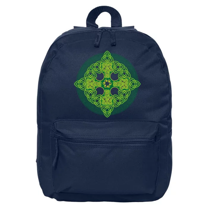 Celtic Knot Cross St. Patrick's Day 16 in Basic Backpack