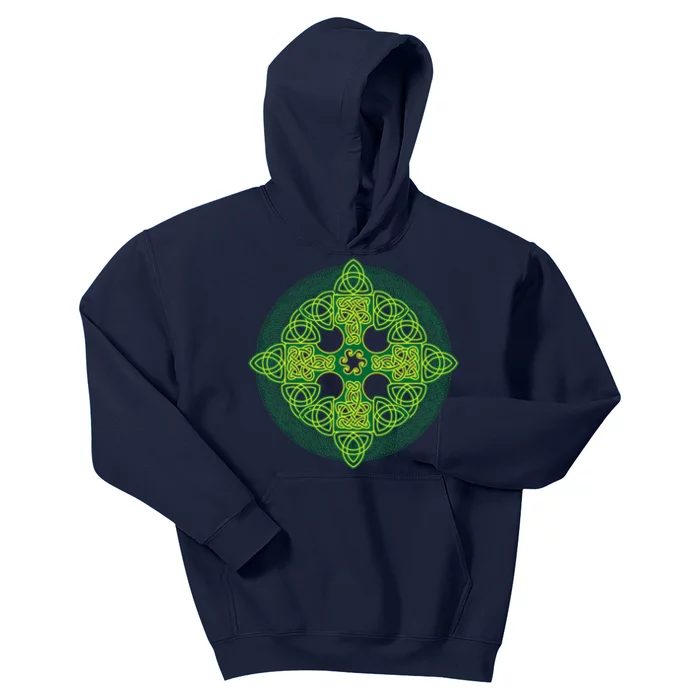 Celtic Knot Cross St. Patrick's Day Kids Hoodie