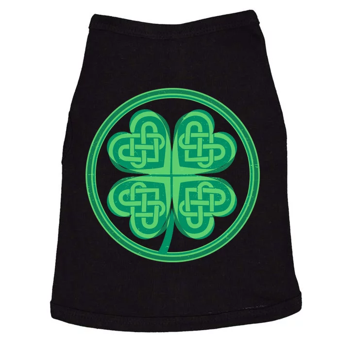 Celtic Pattern Shamrock Clover St Patrick's Day Doggie Tank