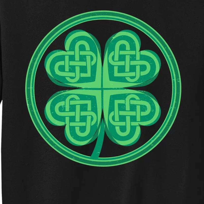 Celtic Pattern Shamrock Clover St Patrick's Day Sweatshirt