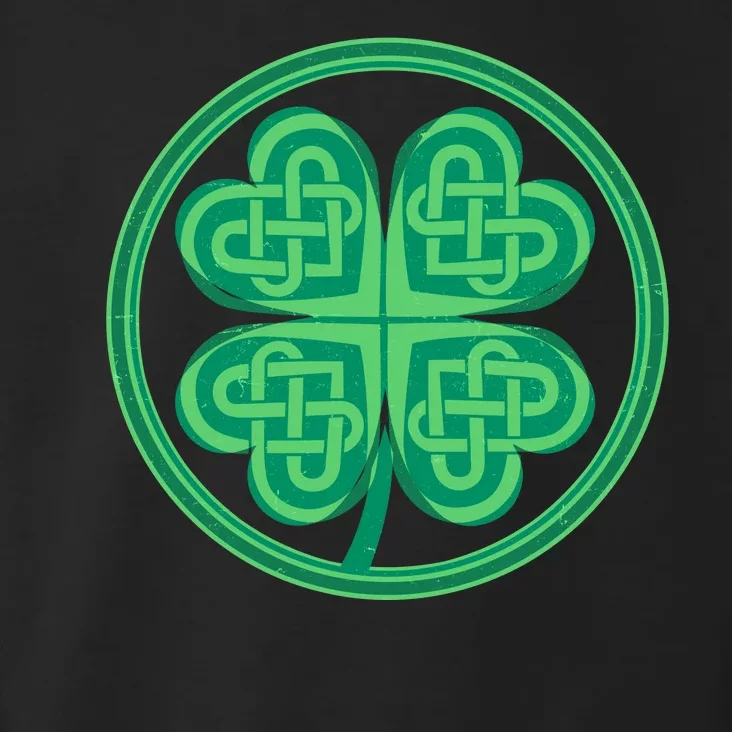 Celtic Pattern Shamrock Clover St Patrick's Day Toddler Hoodie