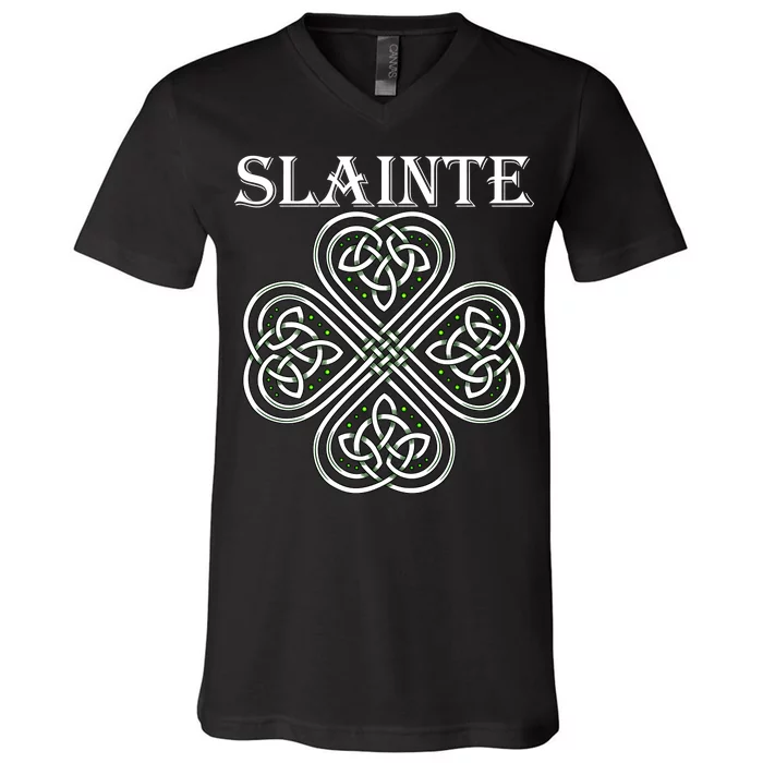 Celtic Slainte - Cheers Good Health From Ireland V-Neck T-Shirt