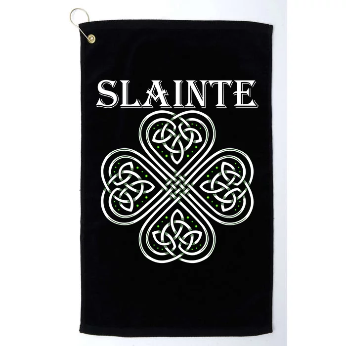 Celtic Slainte - Cheers Good Health From Ireland Platinum Collection Golf Towel