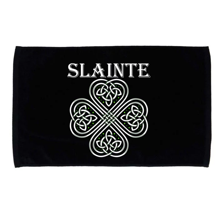 Celtic Slainte - Cheers Good Health From Ireland Microfiber Hand Towel