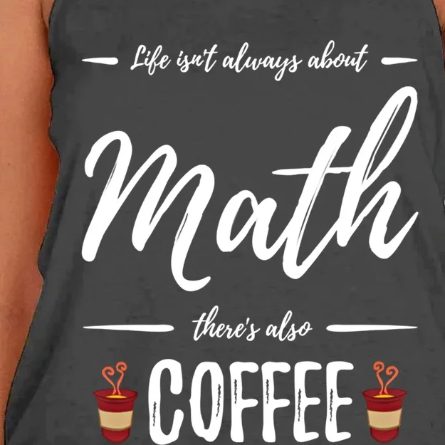 Coffee Er Math Funny School Teacher Gift Idea Gift Women's Knotted Racerback Tank