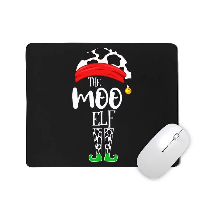 Cow Elf Matching Group Family Elf Christmas Pajama Mousepad