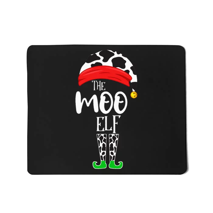 Cow Elf Matching Group Family Elf Christmas Pajama Mousepad