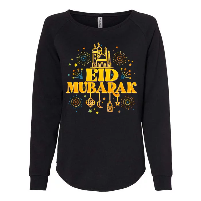 Celebrate EID MUBARAK Womens California Wash Sweatshirt