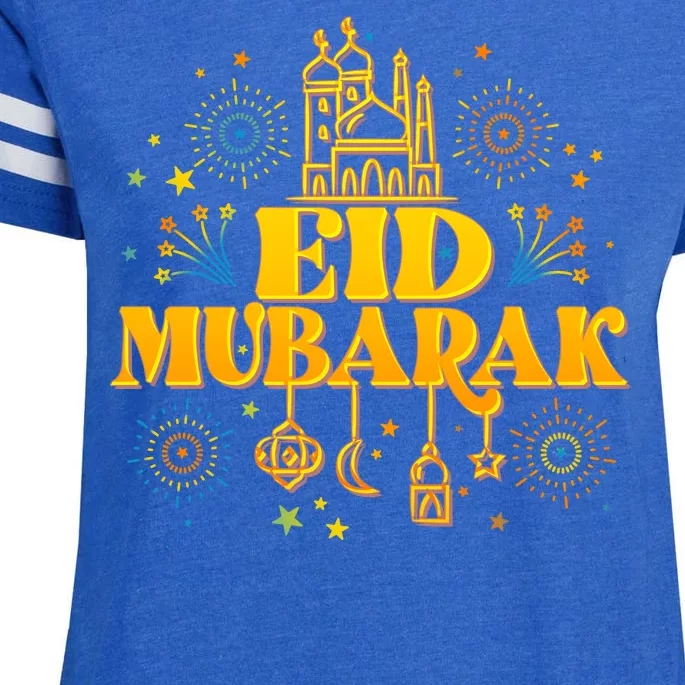 Celebrate EID MUBARAK Enza Ladies Jersey Football T-Shirt