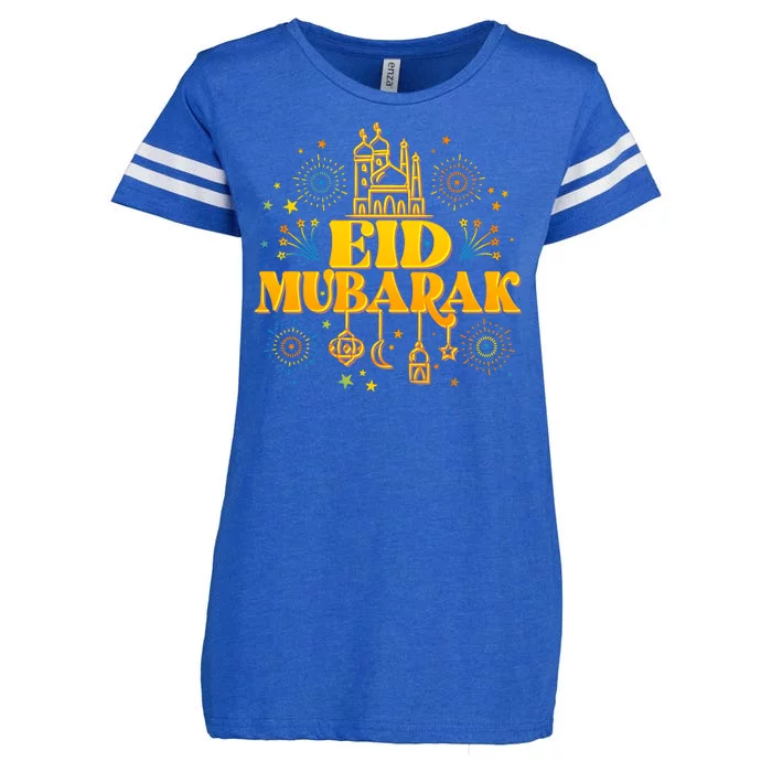 Celebrate EID MUBARAK Enza Ladies Jersey Football T-Shirt