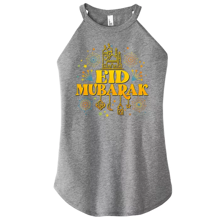 Celebrate EID MUBARAK Women’s Perfect Tri Rocker Tank