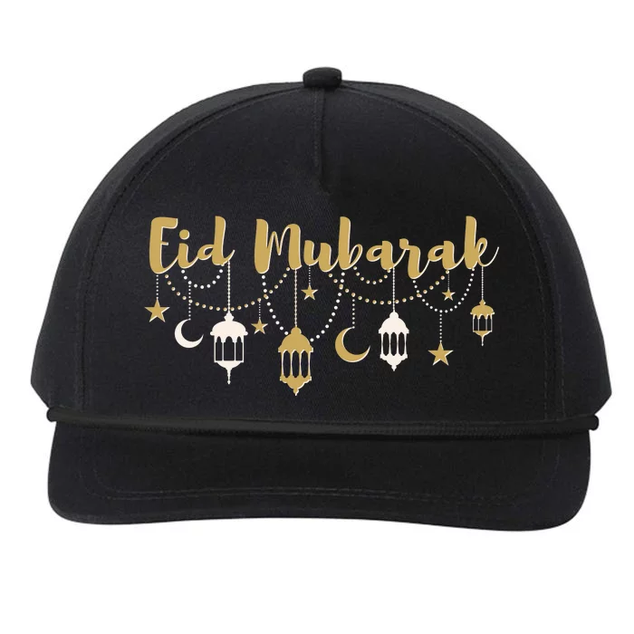 Celebrate Eid Mubarak Festival Snapback Five-Panel Rope Hat