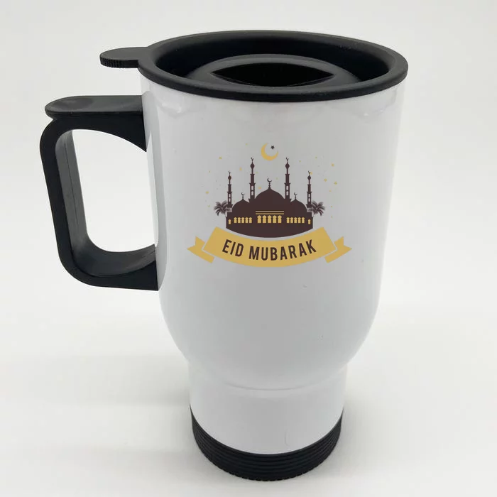 Celebrate EID MUBARAK Festival Front & Back Stainless Steel Travel Mug