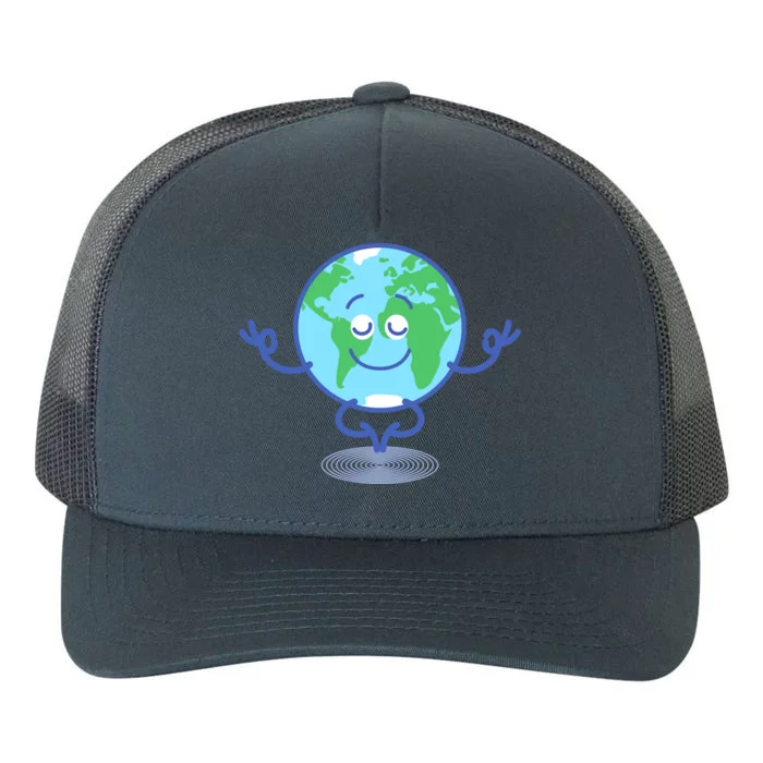 Cute Earth Meditating And Calming Down Celebrating Earth Day Gift Yupoong Adult 5-Panel Trucker Hat